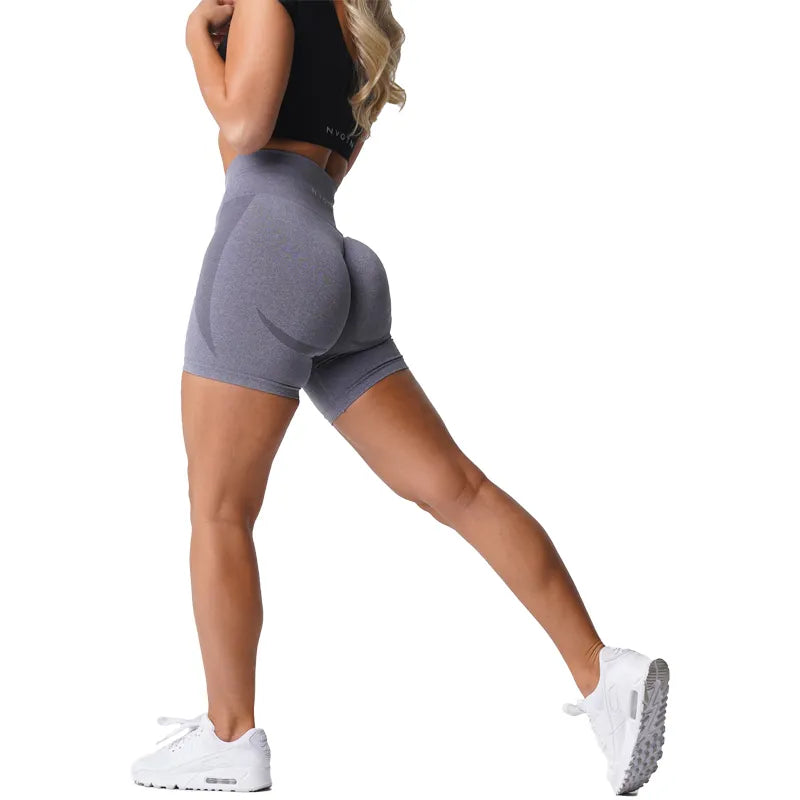 Shorts de treino sem costura para mulheres